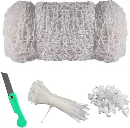 Anti Bird Net Pigeon Net 12feetx25feet 300Sqft (Set of 1)Color White